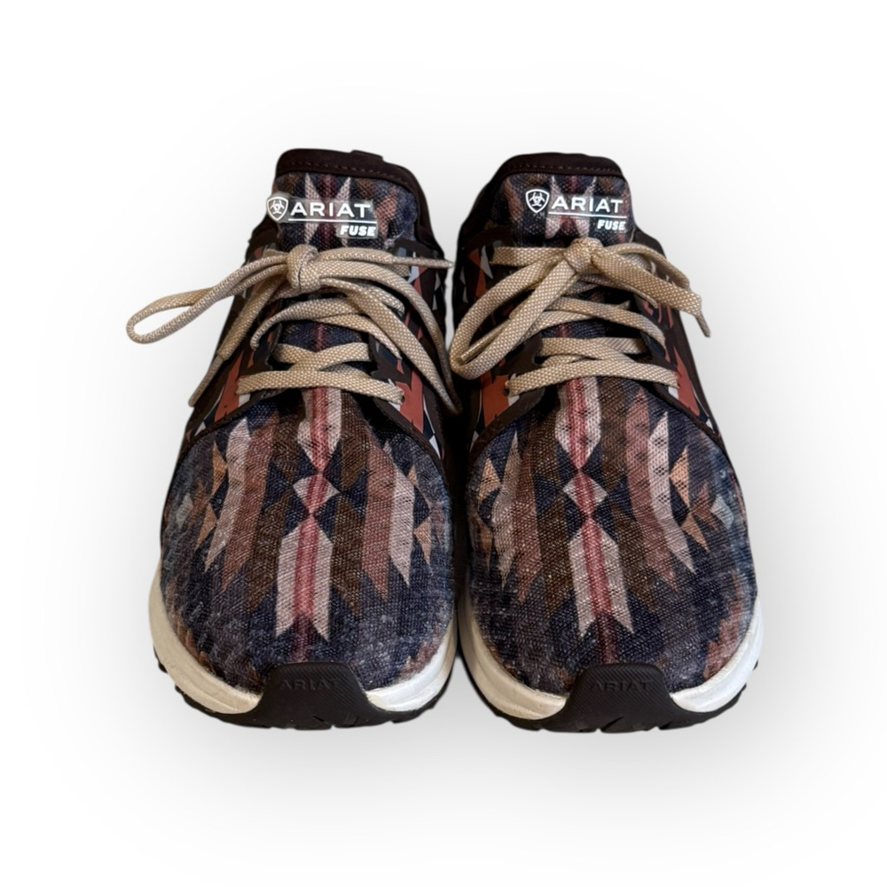 Ariat Women’s Fuse Sneakers Southwest Aztec Print Running Shoes Sz 8B Western - Picture 5 of 10